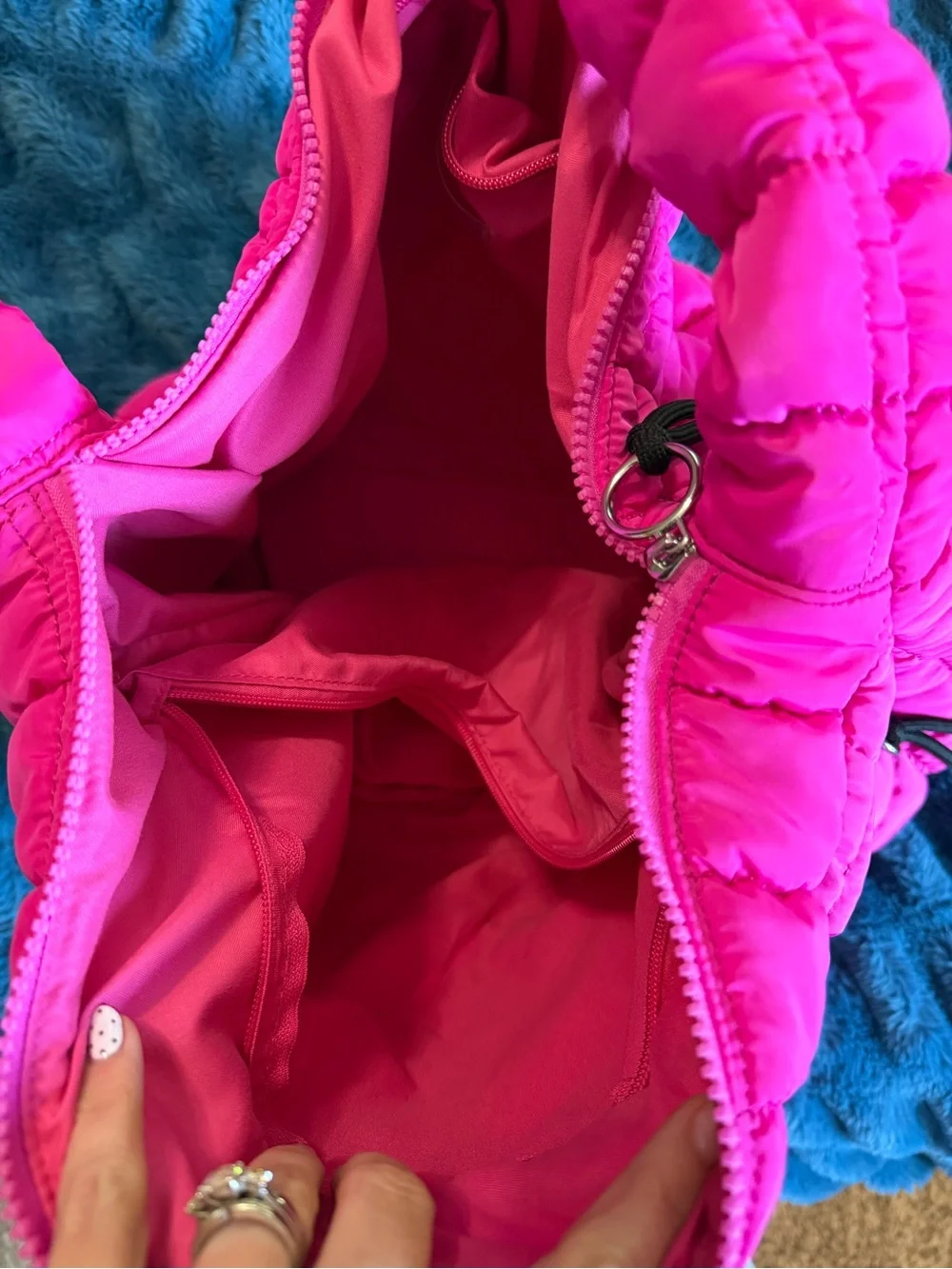 FP Movement by Free People Neon Pink Quilted Shoulder Bag